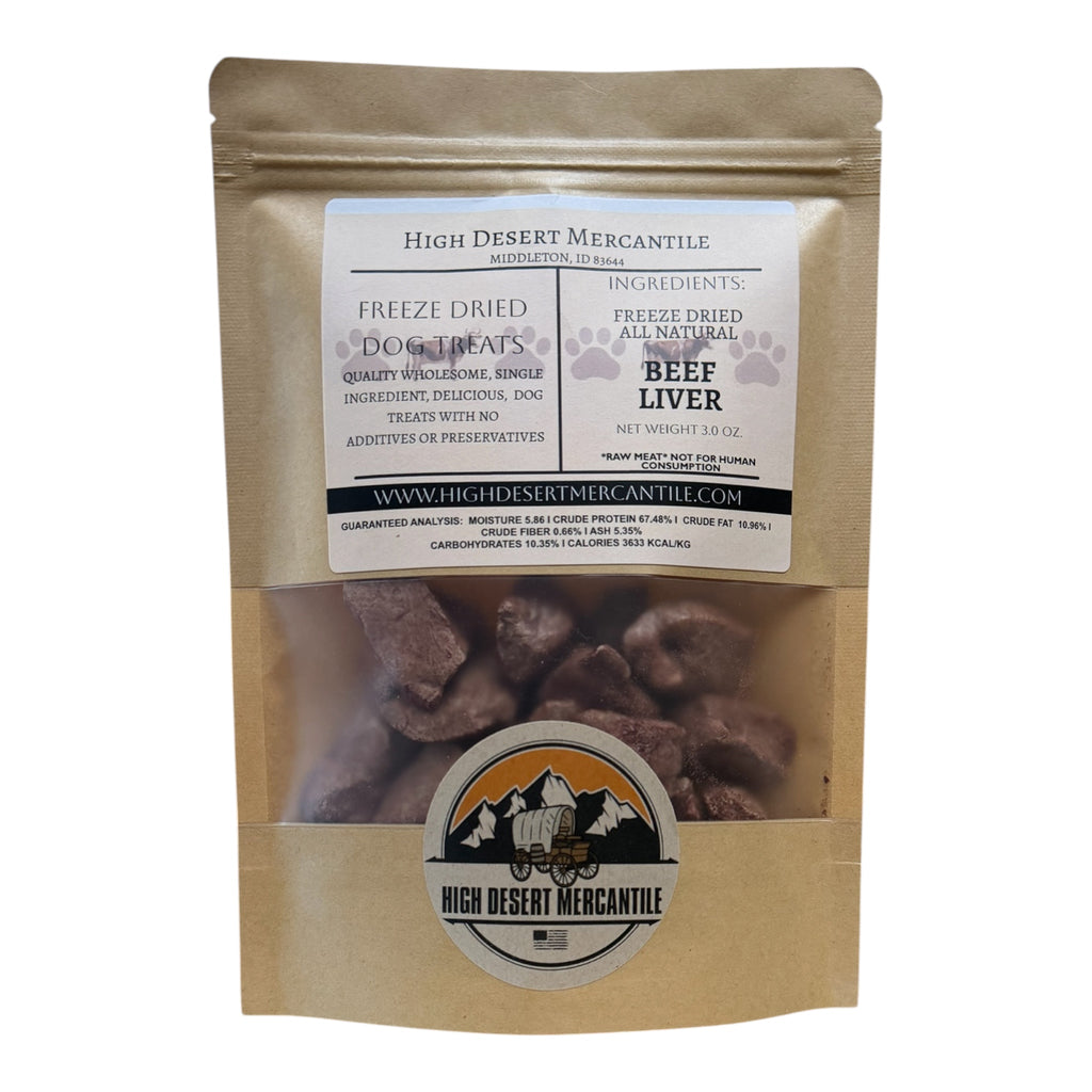 BEEF LIVER -Grass Fed Freeze Dried Beef Liver Dog Treats