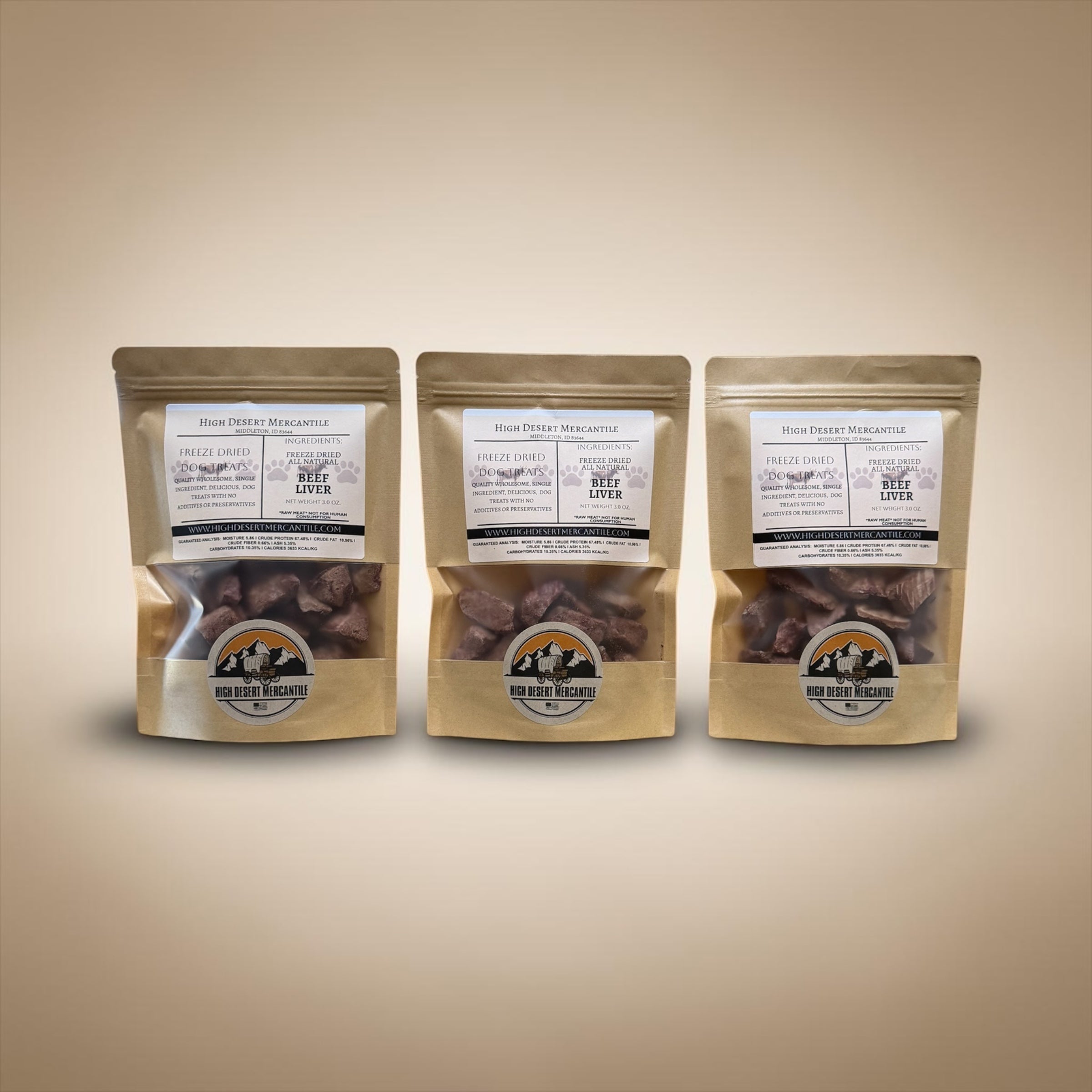BEEF LIVER -Grass Fed Freeze Dried Beef Liver Dog Treats