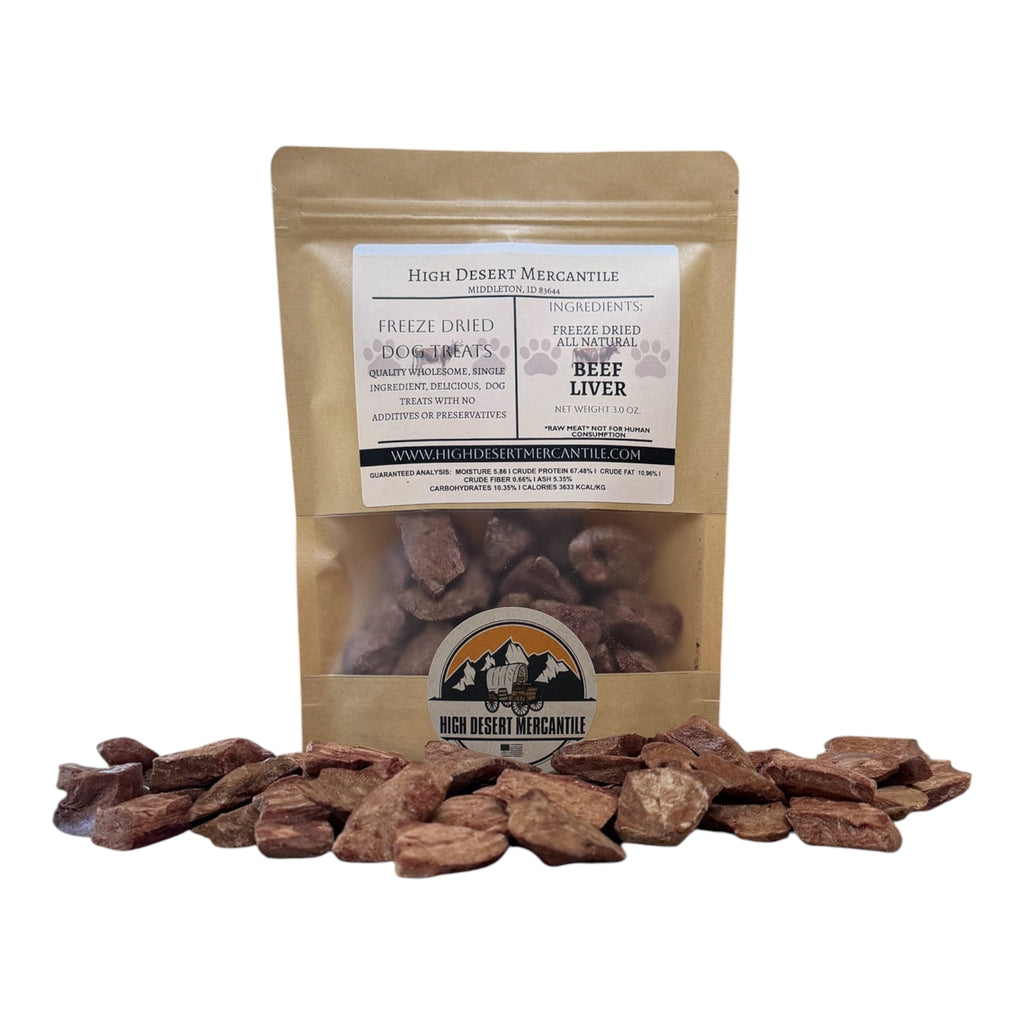 BEEF LIVER -Grass Fed Freeze Dried Beef Liver Dog Treats