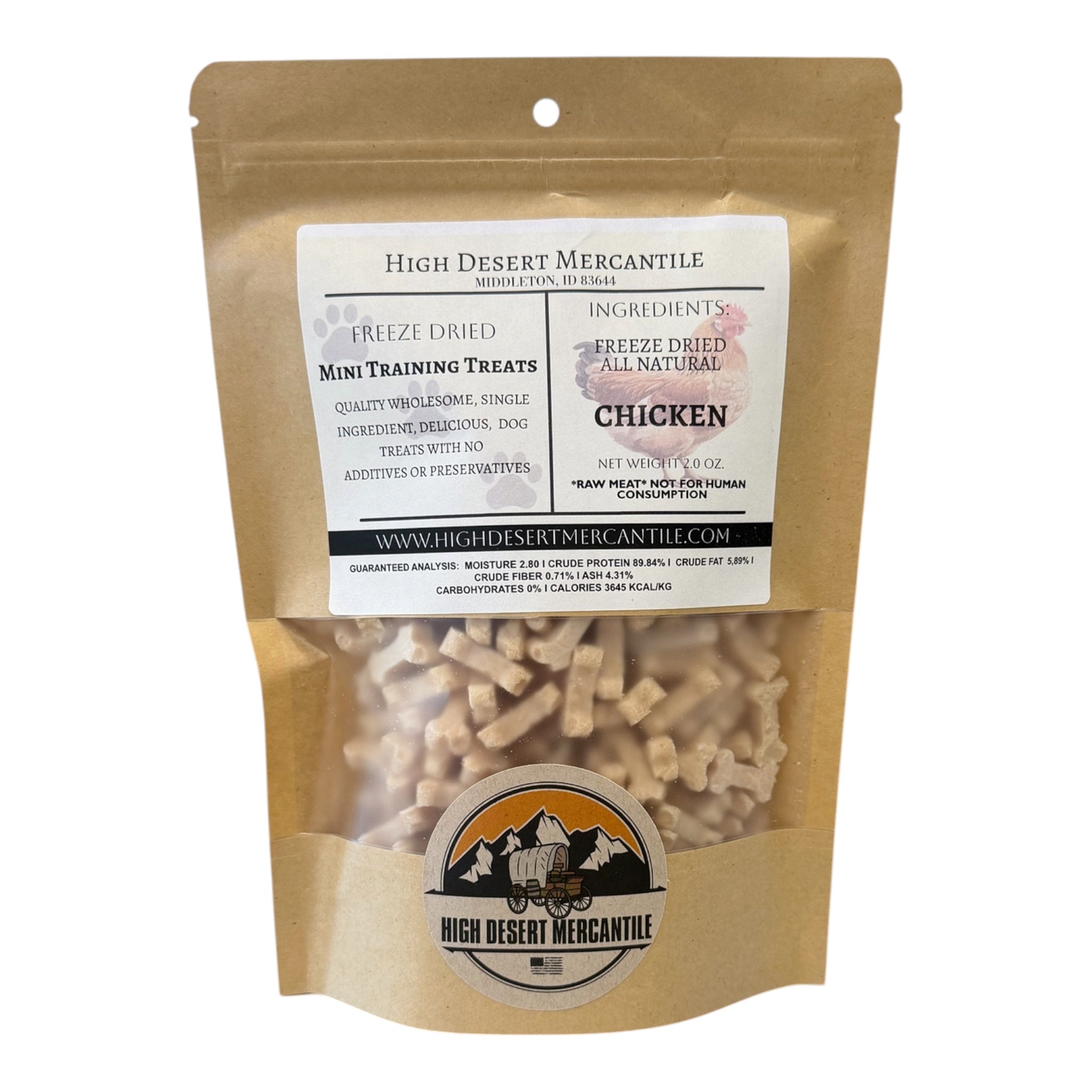 CHICKEN - Organic Single Ingredient Freeze Dried Dog Treat