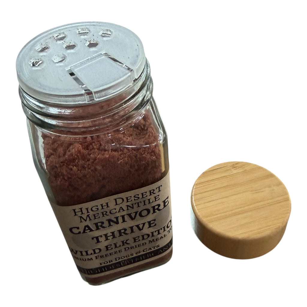 Carnivore Thrive ELK EDITION Freeze Dried Topper for Dogs and Cats