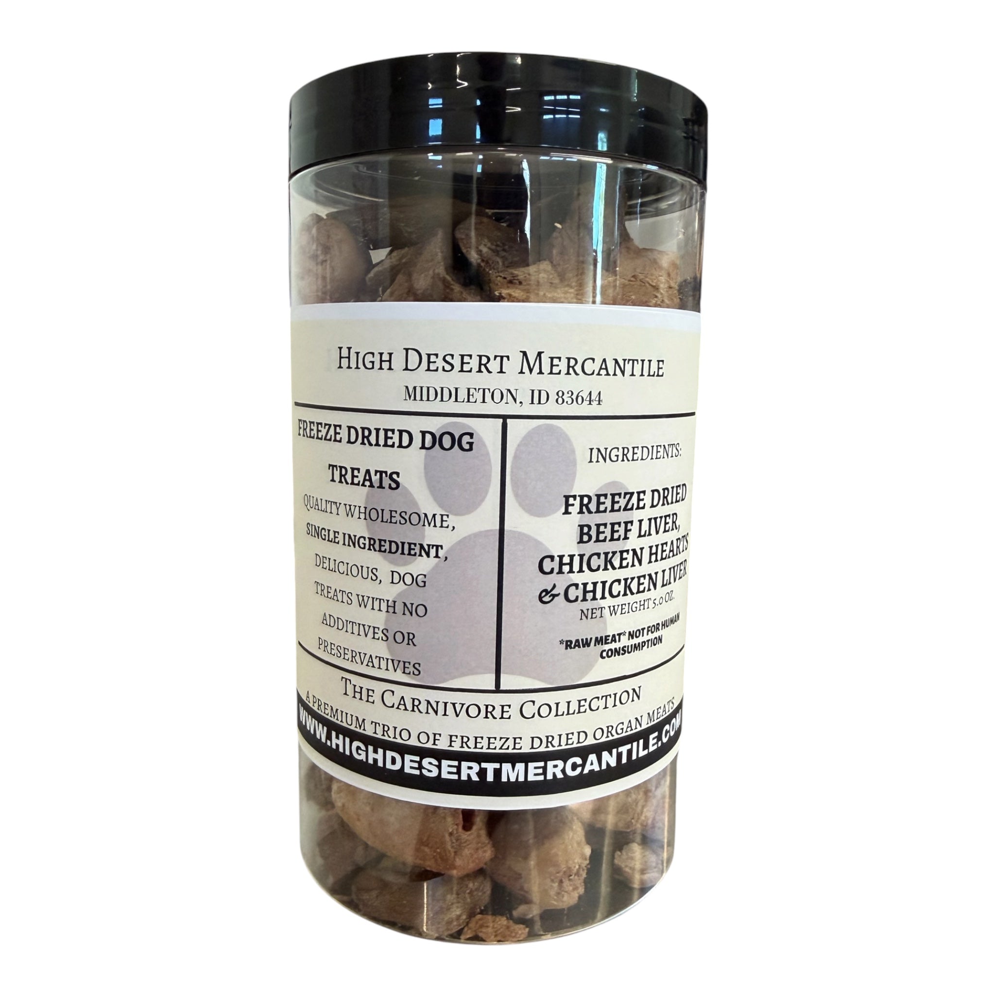 THE CARNIVORE COLLECTION -Chicken Hearts, Chicken Liver & Beef Liver Dog Treat Variety Pack