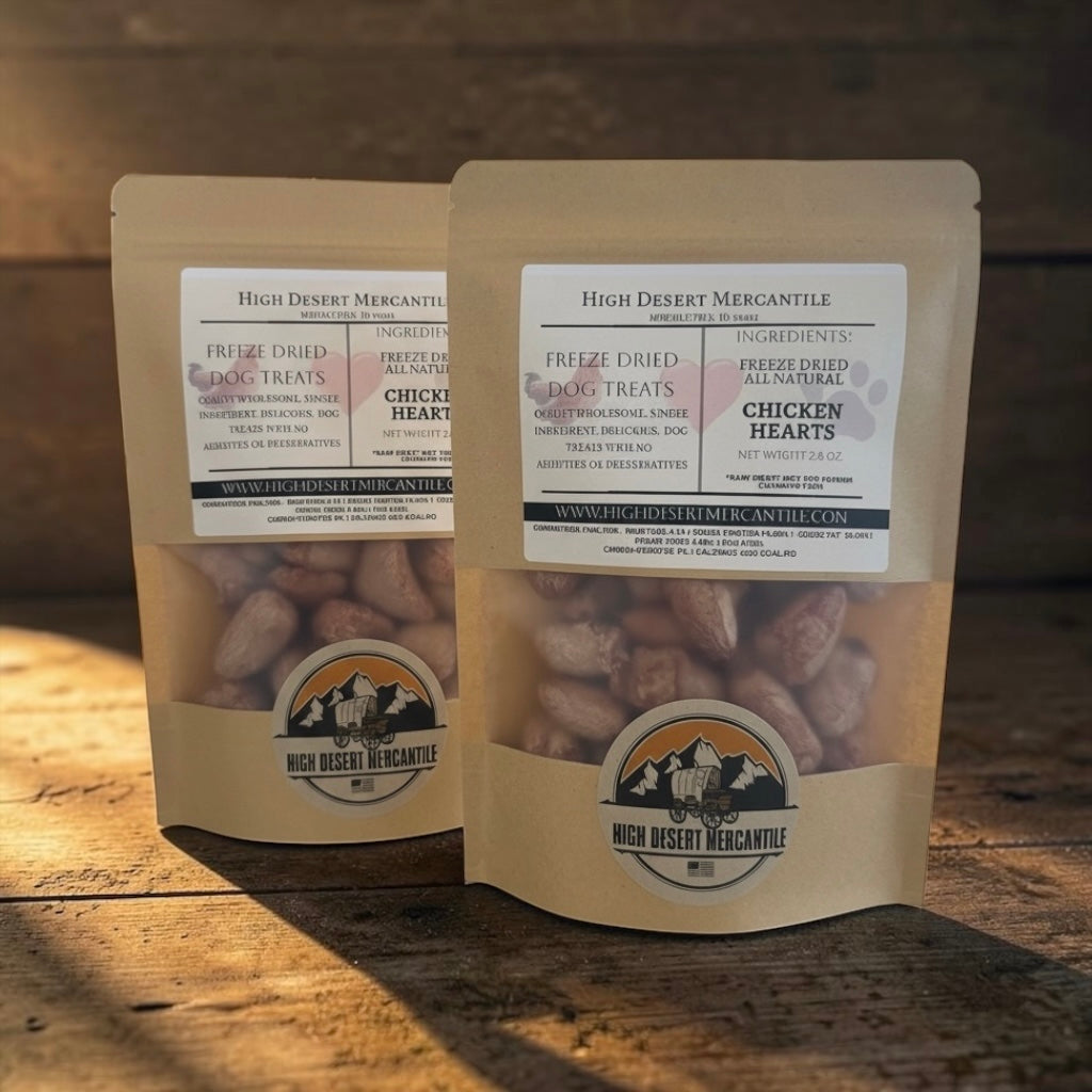 CHICKEN HEARTS -Single Ingredient Freeze Dried Chicken Hearts Dog Treats