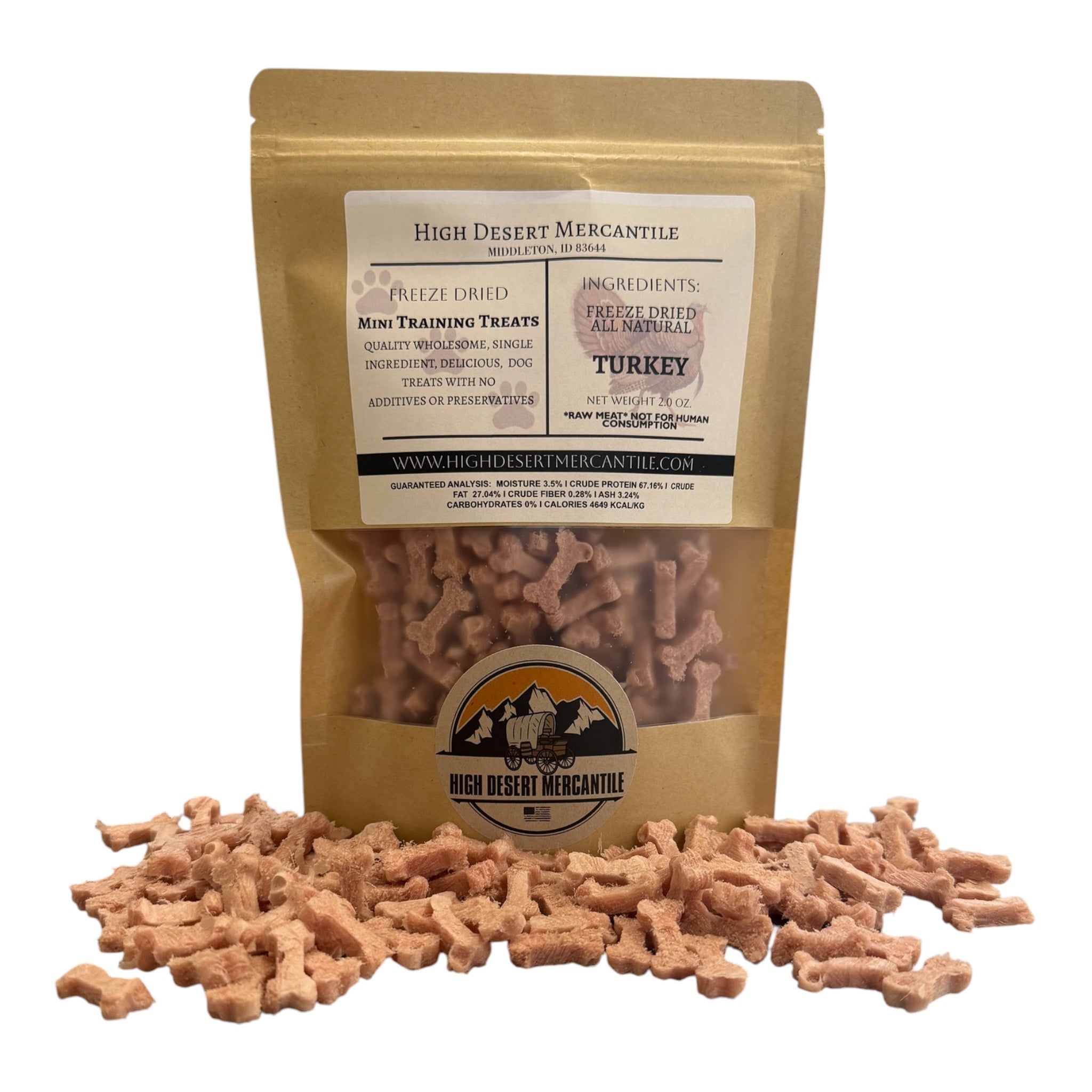 TURKEY -All Natural Single Ingredient Freeze Dried Turkey Dog Treats