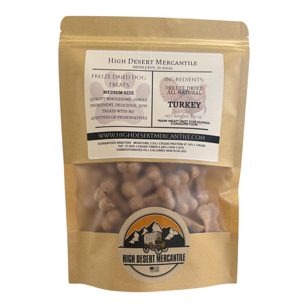 TURKEY -All Natural Single Ingredient Freeze Dried Turkey Dog Treats