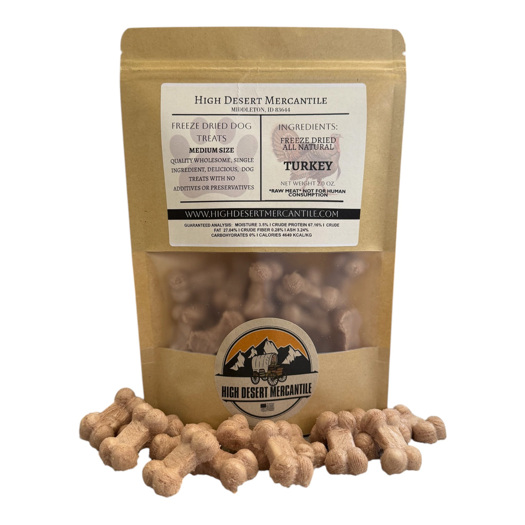 TURKEY -All Natural Single Ingredient Freeze Dried Turkey Dog Treats