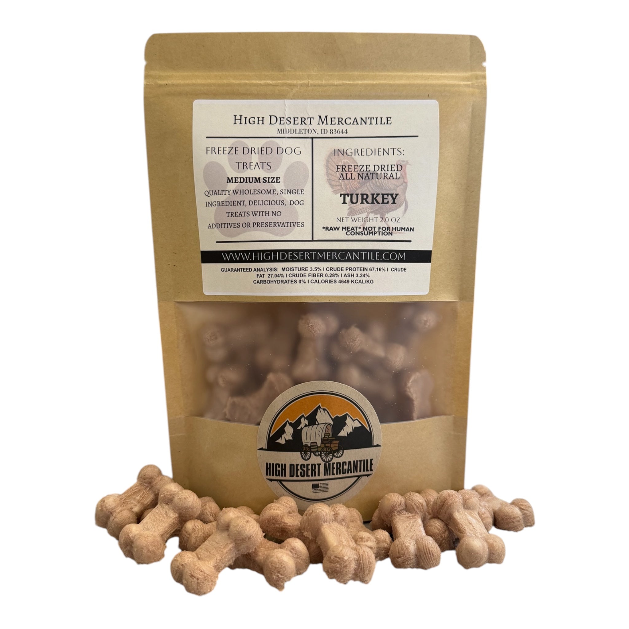 TURKEY -All Natural Single Ingredient Freeze Dried Turkey Dog Treats