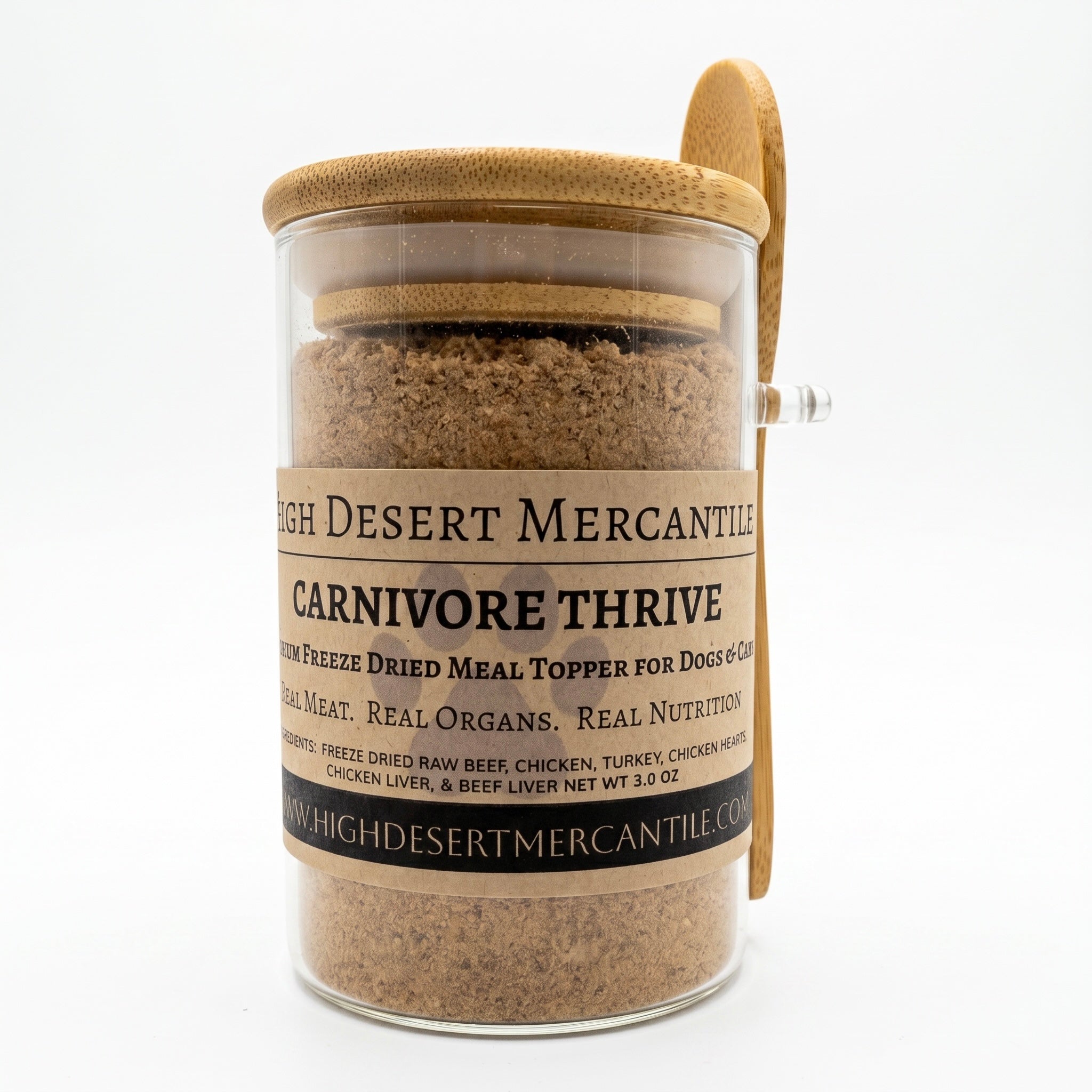 CARNIVORE THRIVE | Premium Freeze Dried Raw Meat & Organ Topper for Dogs & Cats