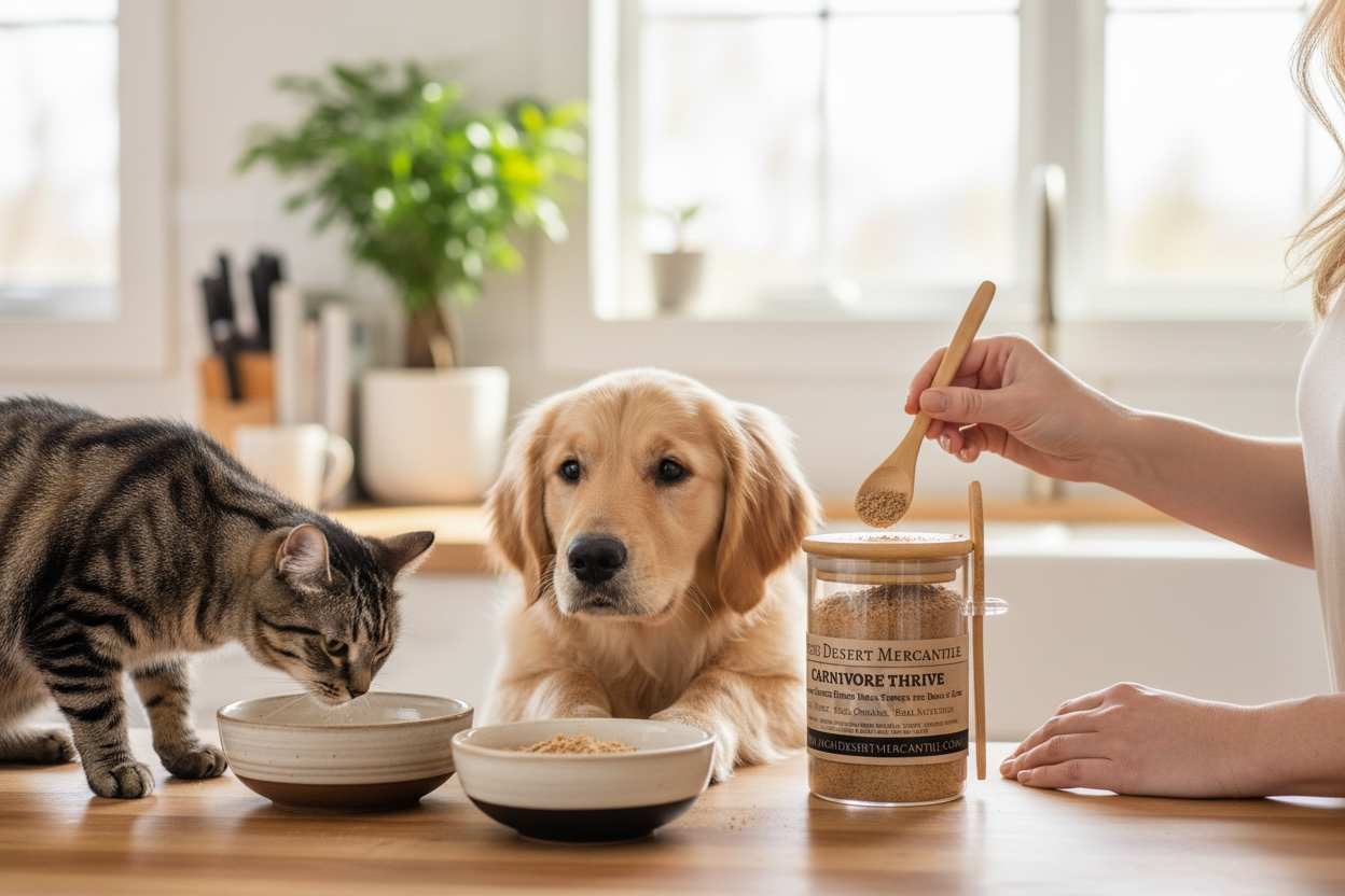 CARNIVORE THRIVE | Premium Freeze Dried Raw Meat & Organ Topper for Dogs & Cats