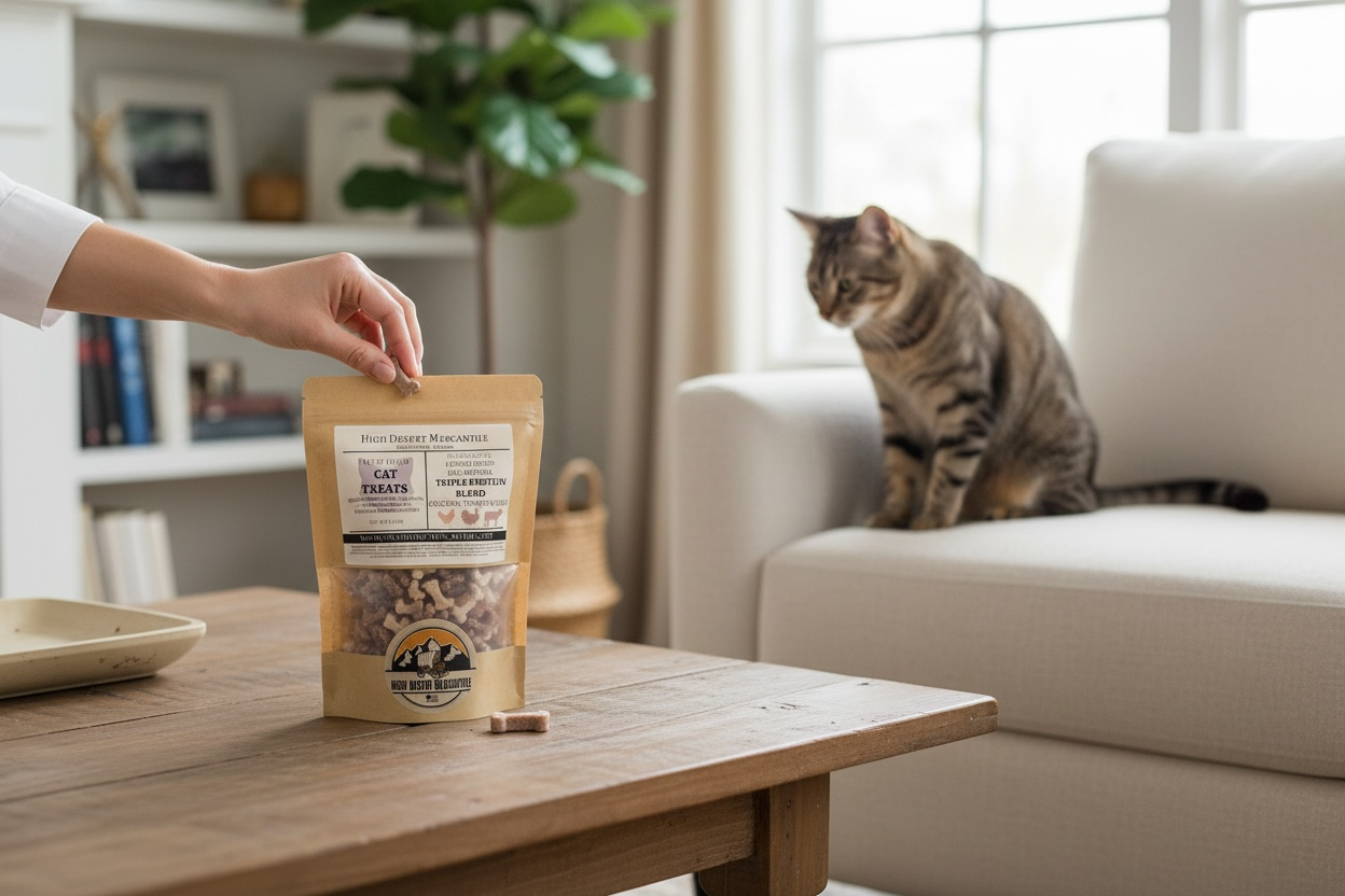 Cat Treats | Freeze Dried Triple Protein Blend with Chicken, Turkey & Beef