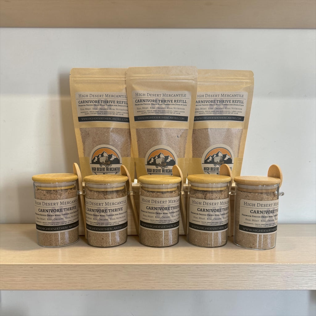 CARNIVORE THRIVE | Premium Freeze Dried Raw Meat & Organ Topper for Dogs & Cats