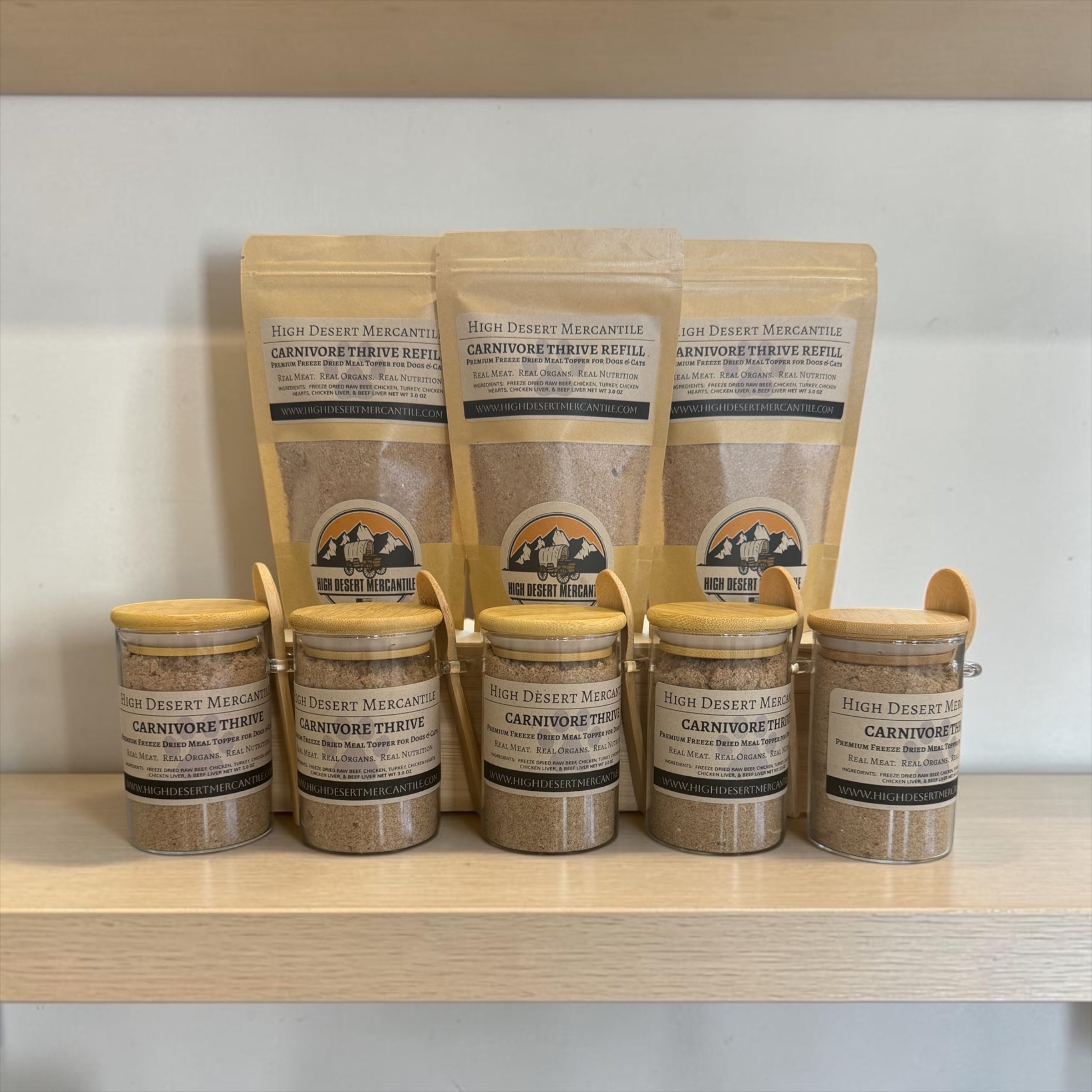 CARNIVORE THRIVE | Premium Freeze Dried Raw Meat & Organ Topper for Dogs & Cats