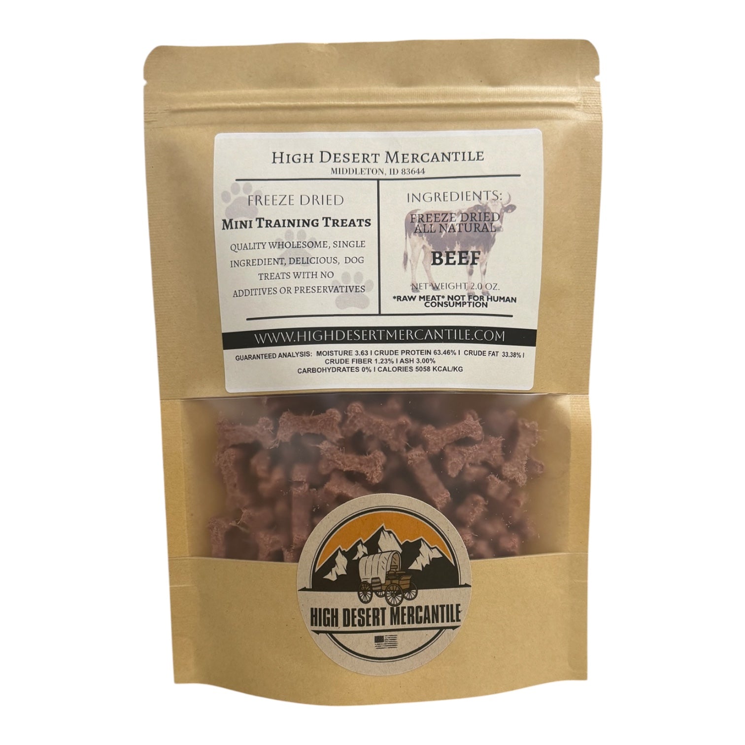 BEEF -Grass Fed Single Ingredient Freeze Dried Beef Dog Treats
