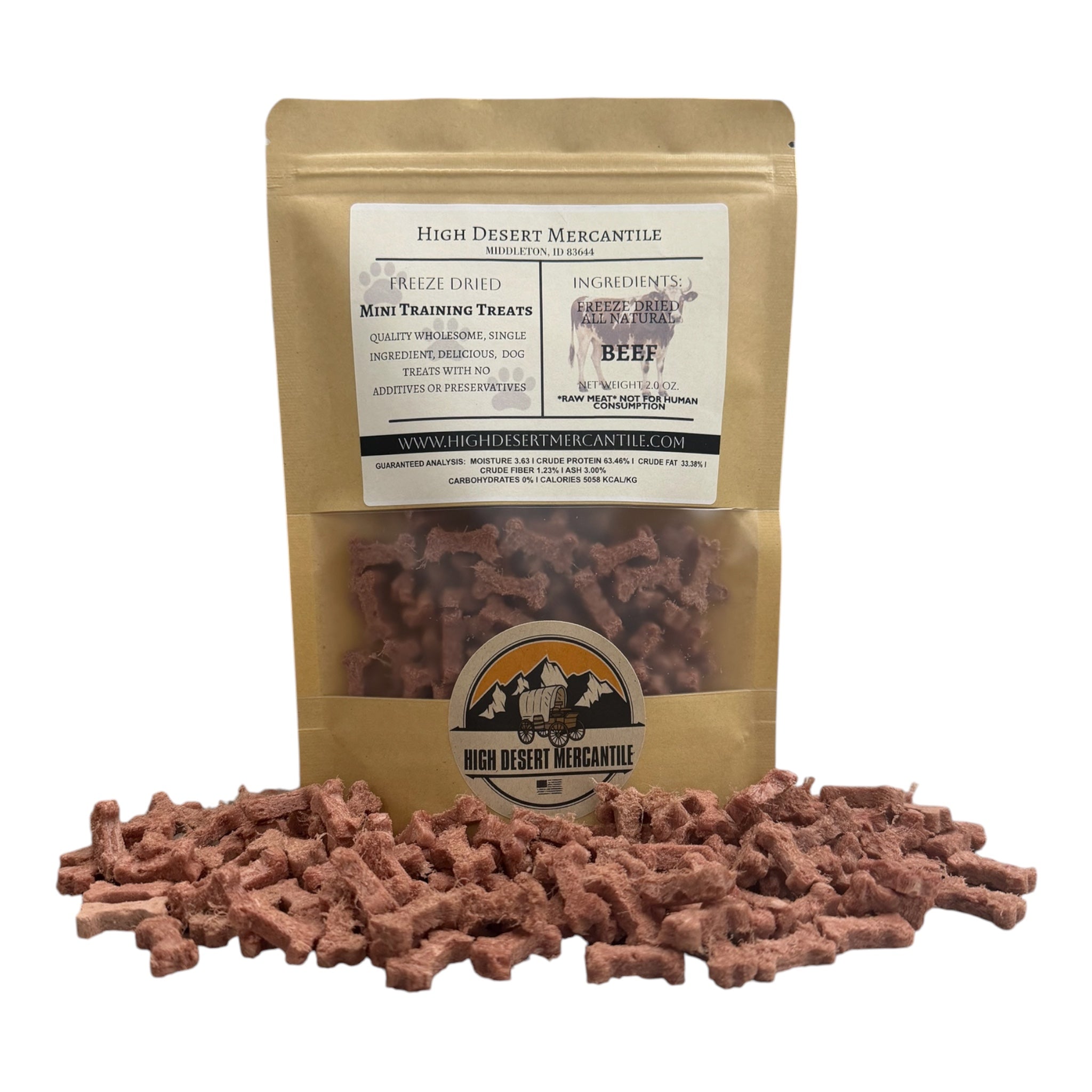 BEEF -Grass Fed Single Ingredient Freeze Dried Beef Dog Treats