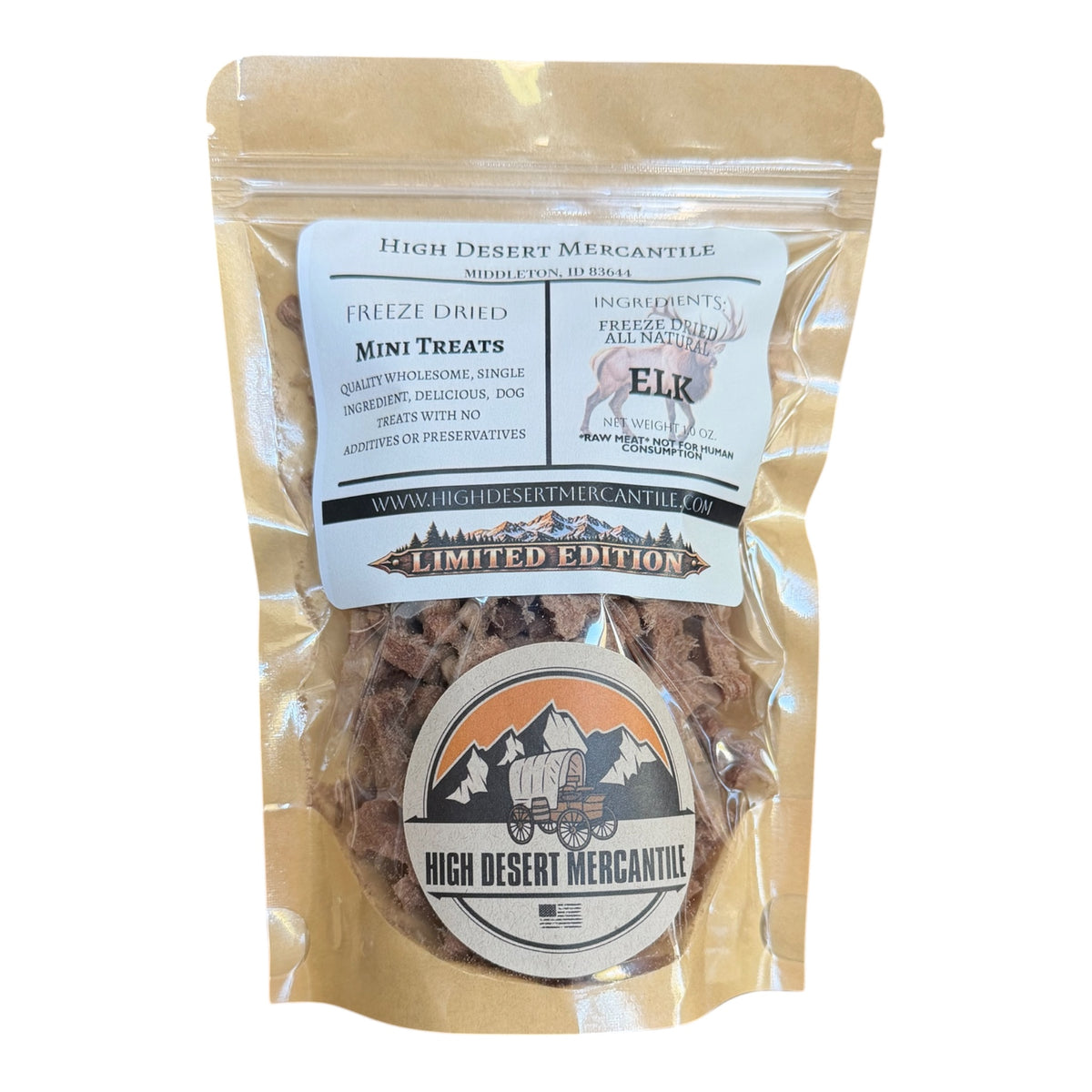 LIMITED EDITION-ELK-Freeze-Dried Wild  Elk Treats for Pets