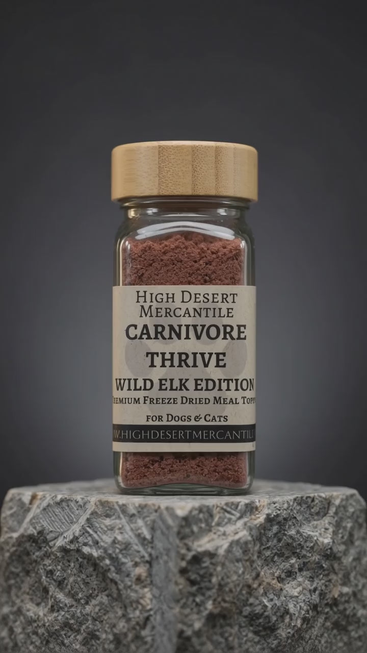 Carnivore Thrive ELK EDITION Freeze Dried Topper for Dogs and Cats